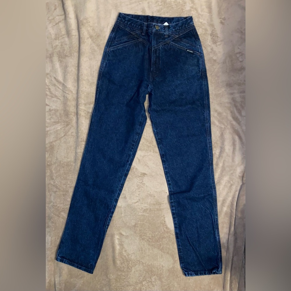 Vintage ROCKIES- Rocky Mountain Dark Wash High Waist Jeans Size 29/9 34” inseam